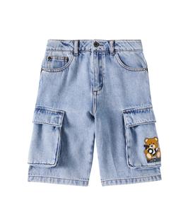 Джинсовые шорты Moschino Kids, Iced Blue