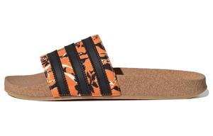 Шлепанцы и сланцы Adidas Originals Originals Adilette 'Bright Orange Core Black Gum'