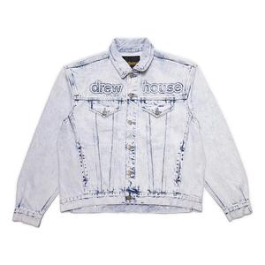 Куртка oversized mascot trucker jacket 'painted indigo' Drew House, голубой