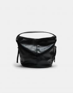 Сумка Stradivarius через плечо на молнии черного цвета