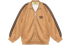 Куртка женская Gucci x Adidas, коричневый