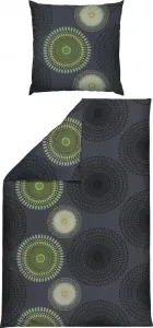 Постельное белье антрацитово-зеленый 1x 155x200 см + 1x 80x80 см REDBEST