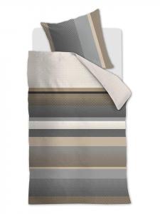 Beddinghouse Комплект постельного белья из атласа "Рис" серого цвета