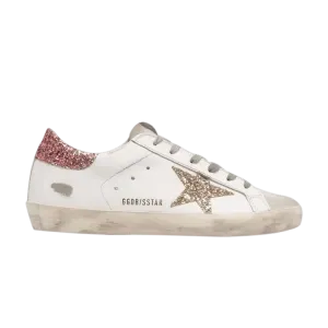 Кроссовки Golden Goose Wmns Superstar White Gold Glitter, белый