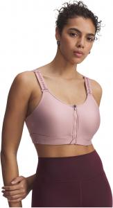 Бюстгальтер Under Armour Infinity High Impact Zip Sports Bra, цвет Tourmaline Pink/Maroon Mist