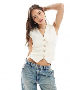 Жилет Tailored в цвете ванили