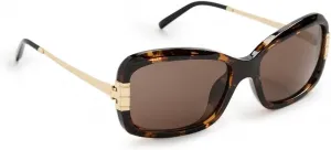 Женские квадратные солнцезащитные очки Tory Burch, Tortoise