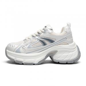 Амортизирующие противоскользящие дышащие массивные низкие кроссовки женские ZHR, бежевый