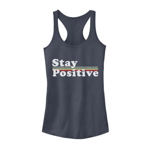 Майка с радужным рисунком для юниоров «Stay Positive»