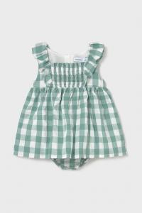 Детское хлопковое платье Mayoral, бирюзовый