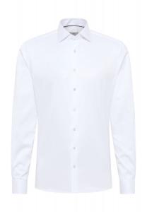 Luxury Shirt Деловая рубашка, современный крой, саржа, мужская ETERNA, белый