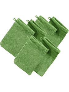 Erwin Müller Махровые рукавицы для мытья посуды, набор из 6 штук, Heidelberg, яблочно-зеленого цвета
