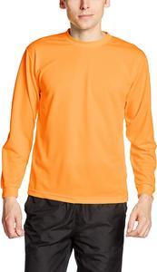 Футболка с длинными рукавами и круглым вырезом Glimmer 00304-ALT, сухая, 113 г (4,4 унции), оранжевый