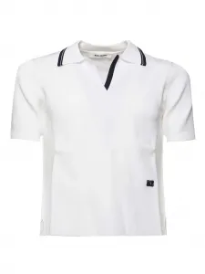 Рубашка поло с короткими рукавами Wales Bonner, белый