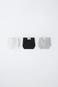 Для детей 9-14 лет / набор из трех трусов label Zara, черно-белый