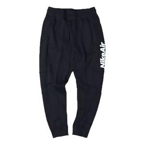 Брюки air side logo cone fleece long pants black Nike, черный