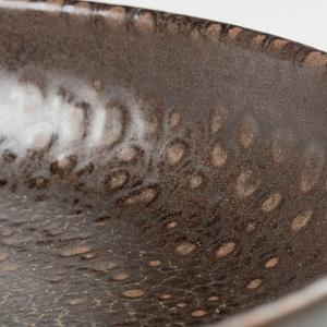 Верхняя часть миски для мюсли Glockenklang, 4 шт., керамика в скандинавском стиле, блестящая реактивная глазурь, каждый предмет уникален Gipfelstück, коричневый/бронзовый