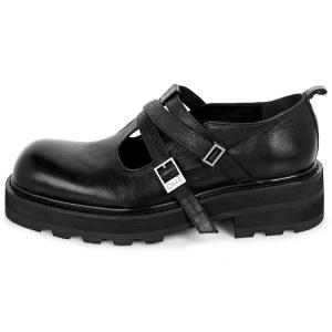Туфли Мэри Джейн унисекс черный Huanxiangzhe