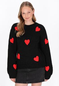 Джемпер myMo Jumper, Black Red/Black