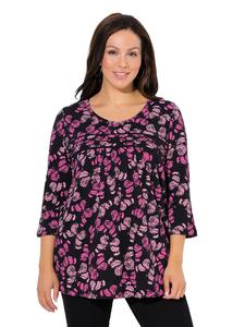 Ulla Popken Футболка летнего ягодного цвета