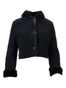 Кожаная куртка с длинными рукавами La-Rose, синий