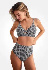 Стильный бикини с геометрическим принтом Cupshe, Black White Gingham