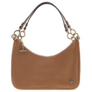 151 MERCER Кожаная Накладка из Наппа Кожа Полумесяц Средний Размер Женская Подъемная Тирамису Бежевый/Коричневый TORY BURCH