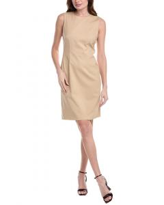 Lafayette 148 New York Harpson Платье-футляр из шерстяной смеси, коричневый