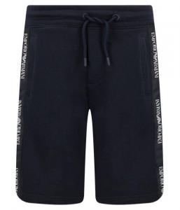 Шорты Emporio Armani на кулиске с принтом, синий