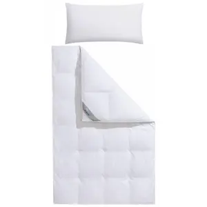 Пуховое одеяло и подушка OBB Лена, белый