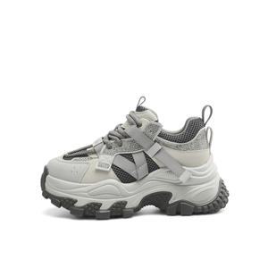 Дышащие легкие утолщенные кроссовки на платформе для увеличения роста женские BOERDIQI, серый