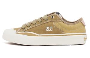 Холщовые кеды унисекс с низким верхом коричневого и желтого цвета Sew By Sou