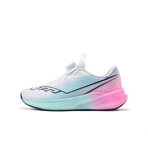 Кроссовки для бега Rushing Speed, износостойкие, дышащие, нескользящие, с низким верхом для детей и подростков XTEP, синий/розовый/зеленый