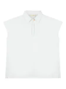 Блузка с вырезом Zanone, белый