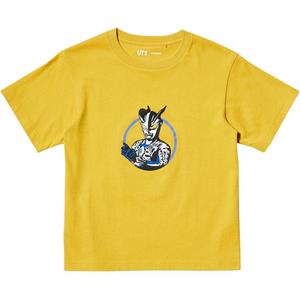 Футболка ULTRAMAN для детей 3-7 лет UNIQLO, светло-желтый