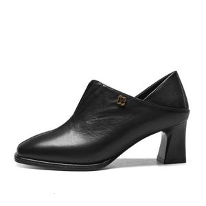 YEARCON Женские туфли на высоком каблуке черные/темно-коричневые - черные, цвет Black