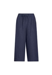 Короткий размер: льняные брюки Goldner, синий