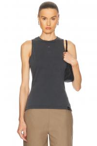 Belted Stonewashed Tank Топ Courreges, Stonewashed Grey