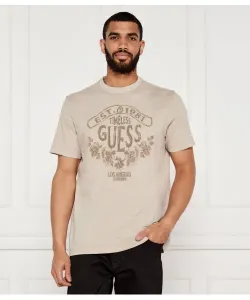 Футболка Regular fit Guess Jeans, бежевый