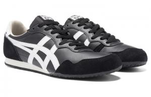 Кроссовки Onitsuka Tiger Serrano Lifestyle Shoes Unisex Low-top Black/White, черный/белый