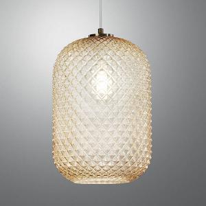 Подвесной светильник Luce Ambiente e Design Ashford Typ B, цветное стекло/алюминий - 1 лампа - оранжевый