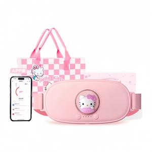 Sanrio Пояс для прогревания живота Kuromi Graphite с усиленным нагревом, зарядкой, массажем и управлением через приложение M28