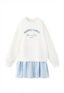 Детское повседневное платье Mango Kids, Off-White