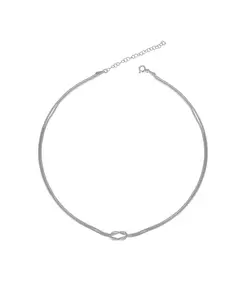 Ожерелье-Чокер с цепочкой-узлом из стерлингового серебра Spero London, silver