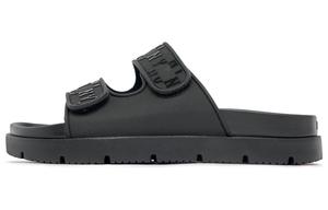 Шлепанцы-тапочки унисекс черные Mlb