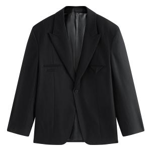 Костюм мужской деловой из чистой шерсти PEACEBIRD MEN, черный 1