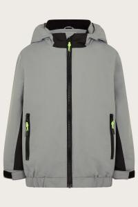 Холщовая куртка на молнии Monsoon, серый