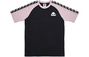 Palace Классическая футболка-реглан Kappa, черно-розовая, унисекс