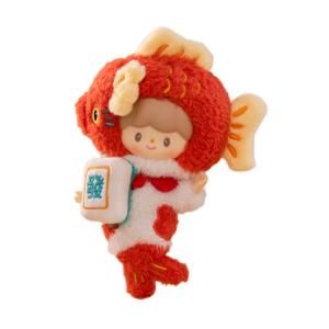 X ZHUODAIWANG Koi Azhuo Vinyl Plush Koi Outfit Cute Blister Packs 17cm FINDING UNICORN