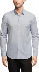 Мужская рубашка Calvin Klein, очень тонкая, эластичная, Deep Blue